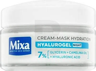 Produktbild von Mixa Hyalurogel Night Nachtmaske Moisturizing Night Cream-Mask 50 ml