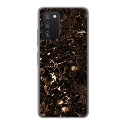 Produktbild von MuchoWow® Handyhülle Schutzhülle Hülle für Samsung galaxy a73 Marmor - Schwarz - Gold Silikon Softcase Handy Hülle - Handyhülle