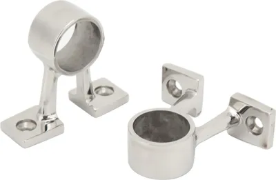 Immagine prodotto di 2 pezzi Staffa di supporto centrale per montaggio corrimano barca marina Supporto in acciaio inox per tubi da 1 pollice