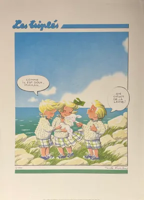 Zdjęcie produktu dla Les Triplés – Jakże to słodkie – plakat 50 x 70 cm