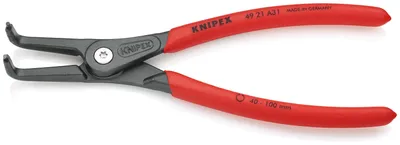 Produktbild von Knipex 49 21 A31, Sicherungsringzange, Chrom-Vanadium-Stahl, Kunststoff, Rot, 210 mm, 272 g