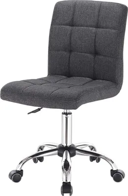 Produktbild von Ergonomischer Werkhocker – Dunkelgrau – Stoffbezug – Höhenverstellbar – Drehbar – Mit Rollen