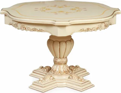 Produktbild von Casa Padrino Luxus Barock Esstisch Creme / Braun Ø 120 cm - Barock Möbel