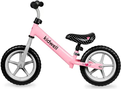 Obrázok produktu pre Kidwell REBEL ružový balančný bicykel 12" EVA ľahký 2,64 kg pre dievčatá 3-4 r.