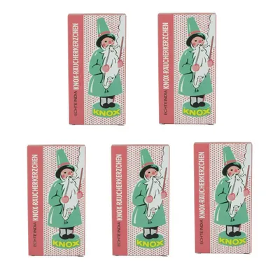 Produktbild von KNOX - 5er Set Räucherkerzen Räucherkegel Gr. M - Ostalgie Sandel