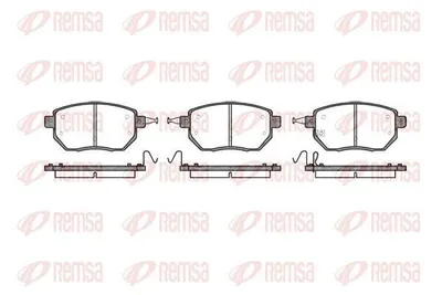 Produktbild von REMSA Bremsbeläge Satz Vorne Bremsklötze für NISSAN MURANO (Z51) 0985.02
