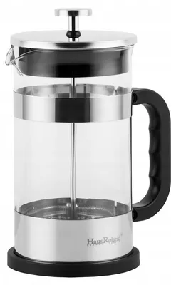 Zdjęcie produktu dla Zaparzacz Do Kawy Herbaty 1000 Ml Stalowy French Press Czarny Dzbanek 1L