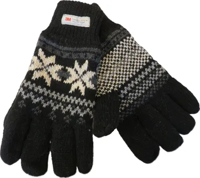 Produktbild von Finger  Handschuh  mit Norweger Muster Thinsulate für Herren