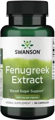 Zdjęcie produktu dla Ekstrakt z kozieradki 500 mg 90 kapsułek Swanson Health Products
