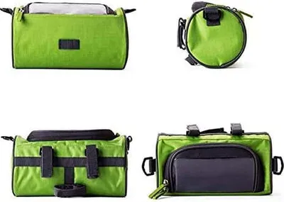 Produktbild von SYSTEM-S 2in1 Lenkertasche Fahrradhalterung Fahrradtasche Schultertasche Schutzhülle für 4,8 Zoll inch Geräte Smartphones in Pink