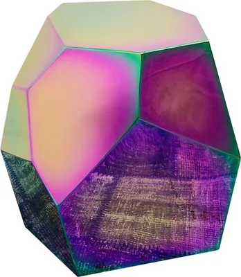 Produktbild von Casa Padrino Designer Beistelltisch Titan 65 x 50 x H. 60 cm - Designer Kollektion