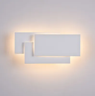 Obrázok produktu pre dekorative LED Wandleuchte Trame Metall weiß