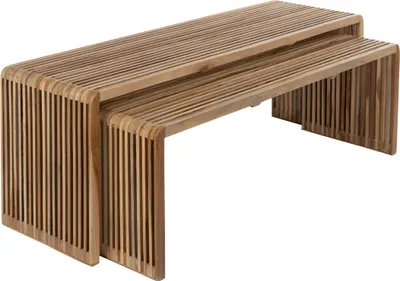 Produktbild von Housecraft Living Djia Couchtisch Rechteckig Teakholz 2er-Set