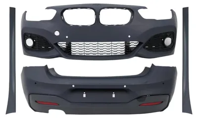 Imagen del producto de Kit de carrocería para BMW Serie 1 F20 (restyling 2015-2018), que incluye parachoques delantero y trasero, y faldones laterales con diseño M-Technik.