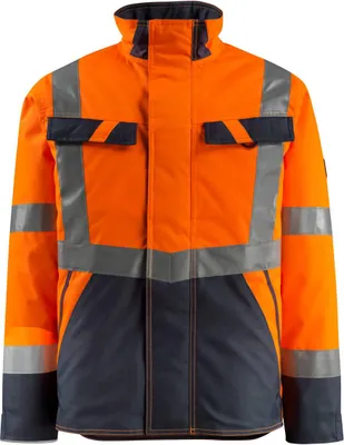 Produktbild von MASCOT® Penrith Winterjacke Größe 4XL, hi-vis orange/schwarzblau | Packung (1 Stück)