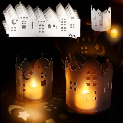 Productafbeelding van 24 stuks windlicht tafeldecoratie