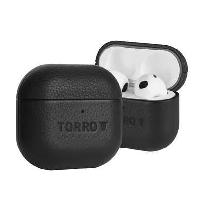 Produktbild von TORRO AirPods-Hülle (4. Generation) - Schwarz