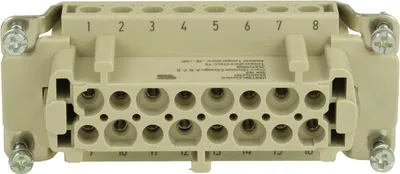 Produktbild von HARTING Han 16Ex UL Buchseneinsatz (F) Schraubanschluss, 16-polig+PE 90V, 16A - 1 Stück