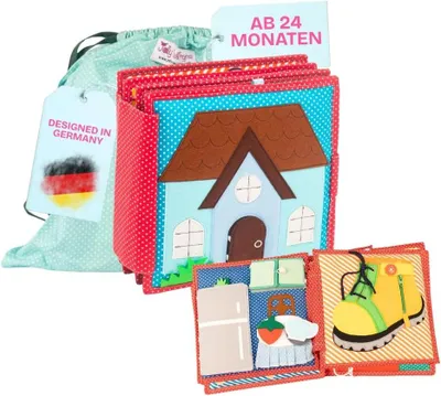 Productafbeelding van Designs Hey Du! - Montessori Quiet Book voor nieuwsgierige ontdekkers: bevordert de fijne motoriek