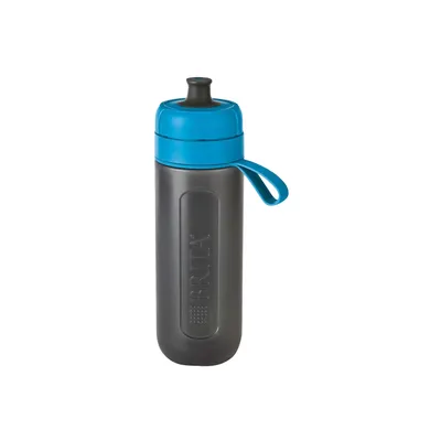 Produktbild von Brita 1020328, Wasserfiltration Flasche, 0,6 l, Schwarz, Blau