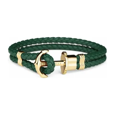 Produktbild von PAUL HEWITT Lederarmband Leder gold Grün PH-PH-L-G-G , Größe:XS