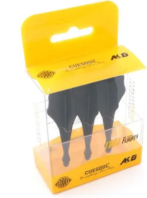 Obrázek produktu pro CUESOUL TRAJ AK8 integrované šipky černé sada 3 ks