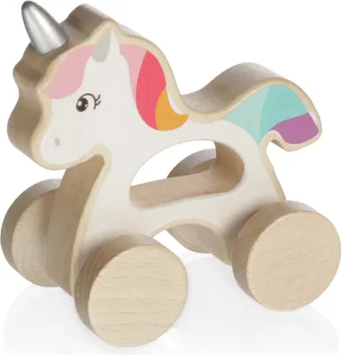 Image de Licorne en bois à cheval, Licorne