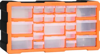 Obrázek produktu pro The Living Store Vícezásuvkový organizér s 22 zásuvkami 49x16x25,5 cm