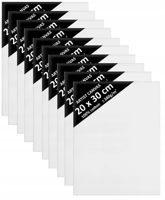 Produktbild von DaVinci Leinwände 10er Set 20x30 cm Baumwolle
