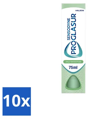 Zdjęcie produktu dla 10 sztuk pasty do zębów Sensodyne Proglasur Daily Protection - 75 ml - zestaw ekonomiczny