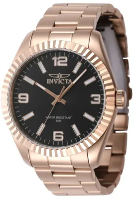 Produktbild von Invicta Specialty 47461 Herren Uhr - Quartz Bewegung - Edelstahl mit schwarzem Zifferblatt - 43 mm