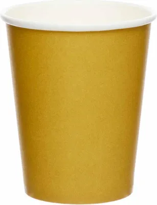 Obrázek produktu pro 8 zlatých papírových kelímků 227 ml