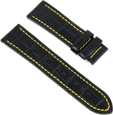 Produktbild von Festina Ersatzband Uhrenarmband Leder Band 23mm schwarz/Gelb F16232/3 F16232/*
