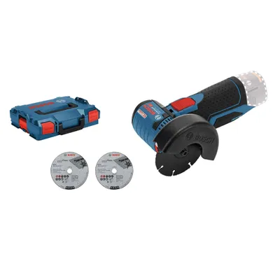 Produktbild von Bosch GWS 10,8-76 V-EC Professional-Akku-Winkelschleifer Solo mit L-Boxx, 76 mm Schleifscheibe, Auslaufbremse, ohne Akku, ohne Ladegerät