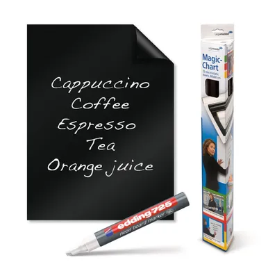 Produktbild von Legamaster Magic-Chart Blackboard Folie 60x80cm, Schwarz, Polypropylen (PP), 600 mm, 800 mm, 588 g, 62 mm