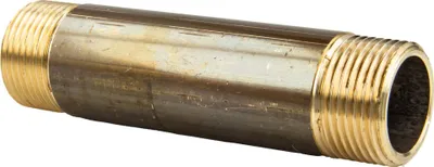 Produktbild von tecuro Rohrdoppelnippel, beids. Außengewinde R 1 Zoll x 300 mm MS-blank, CW617N