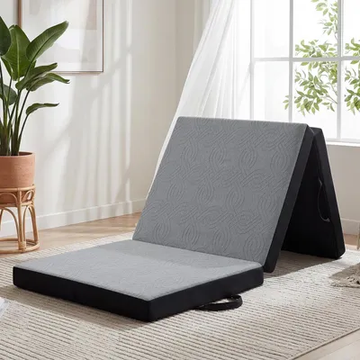 Image de Matelas pliant avec housse lavable 120 x 190 cm