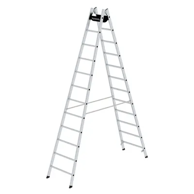Produktbild von Günzburger Sprossenstehleiter Aluminium 2x12 Sprossen Arbeits-Höhe bis ca. 4600mm - 33024