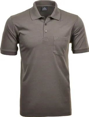 Produktbild von RAGMAN Herren Poloshirt Kurzarm Polokragen Regular Baumwollmix Braun XL