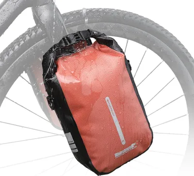 Produktbild von 4L wasserdichte Gabeltasche Fahrrad, Fahrradtasche für Gepäckträger und E-Scooter, Gepäckträgertasche vorne Seitentasche hinten Umhängetasche