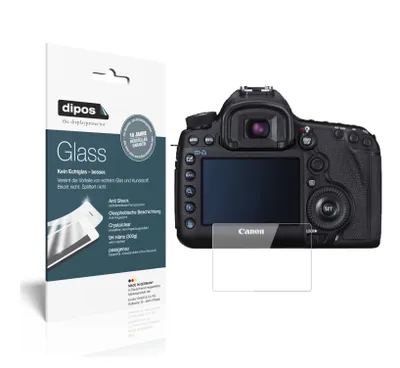 Obrázok produktu pre 1x ochranná fólia pre Canon EOS 5D Mark III - Anti-Shock 9H Film dipos Glass Plastic Glass
