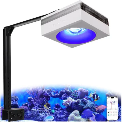 WiFi LED Aquariumlampe 100W, 1 Licht mit Arm-Montageset