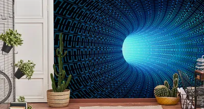Immagine prodotto di Carta da parati in tessuto non tessuto con incantevole tunnel 3D - FÜRS SCHLAFZIMMER 315 cm (L) x 210 cm (H) decorazione murale per pareti