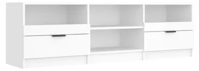 Zdjęcie produktu dla vidaXL Szafka pod TV biała 150x33,5x45 cm materiał drewnopochodny
