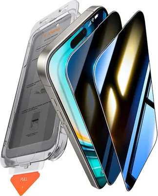 Produktbild von TORRAS Gehärtetes Glas Bildschirmschutz für Apple iPhone 16 Pro Max - Schwarz - 1 Pack - für 17,5 cm (6,9 Zoll) OLED iPhone 16 Pro Max