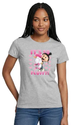 Produktbild von Spreadshirt Minions Agnes Mit Einhorn Despicable Me Frauen T-Shirt, XL, Grau meliert