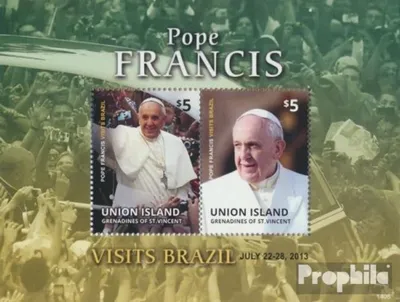 Produktbild von Briefmarken St. Vincent - Union Island 2014 Mi Block59 (kompl.Ausg.) postfrisch Papst Franziskus