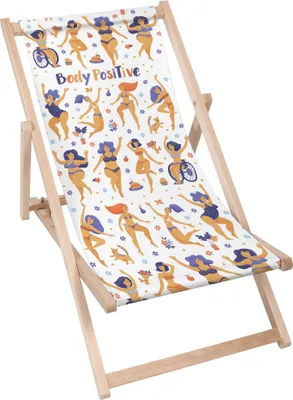 Produktbild von Dreamroots Liegestuhl klappbar Holz bis zu 130 kg, Sonnenliege klappbar mit 3-stufiger Neigungsregulierung der Rückenlehne, Body Positive
