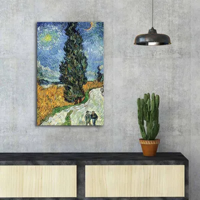 Produktbild von Wallity, FAMOUSART- CVT1491, Bunt, Leinwandbilder, 45 x 70 cm, 100% Wildleder -Leinwand