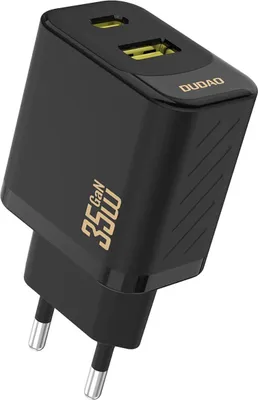 Produktbild von Dudao A27 MaxC 35W GaN Wandladegerät USB-C & USB-A PD Schwarz